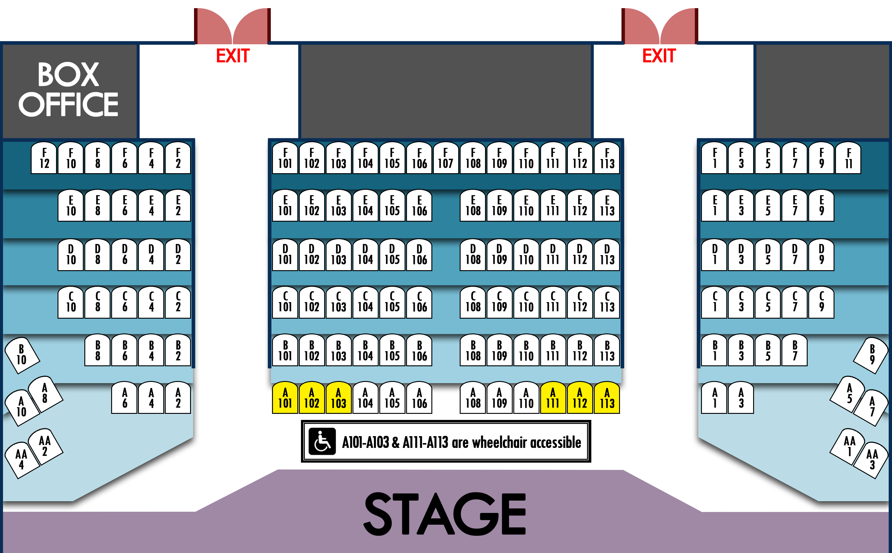 Gables Stage Seating Chart
