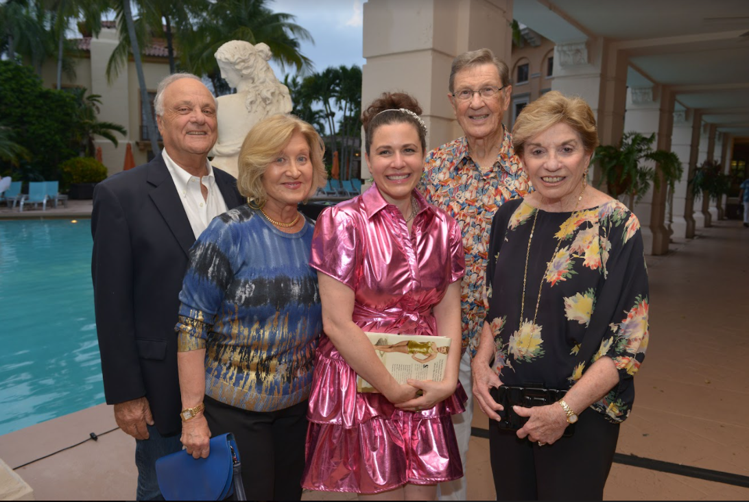 L To R: Philanthropists Hal Gaffin; Jill Gaffin, GableStage Board of Trustees; Aaron Podhurst chairman of the Board of Trustees for Pérez Art Museum Miami and partner at Podhurst Orseck PA and Dorothy Podhurst show their support for the arts and GableStage at the Splash! event (photo credit: World Red Eye, @worldredeye)